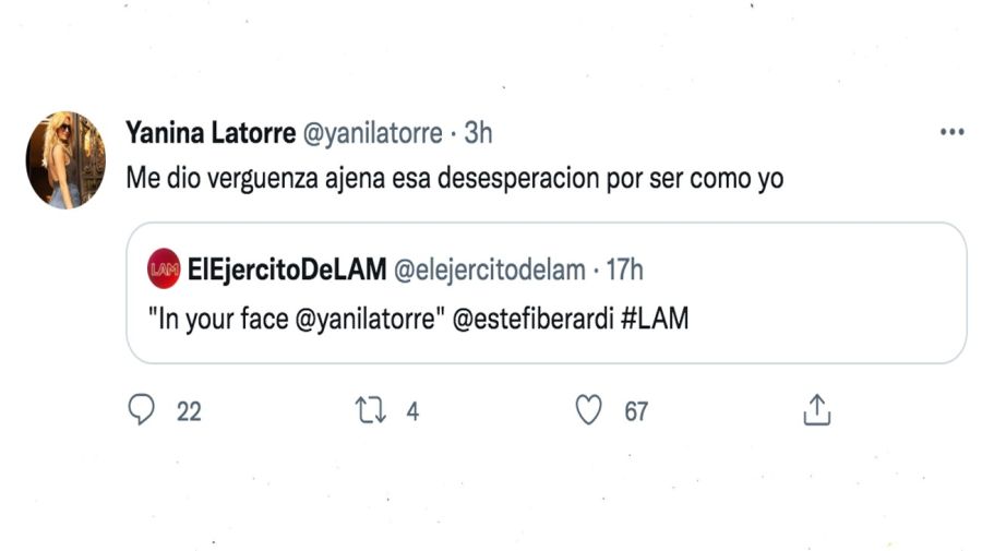 Yanina Latorre contra Estefi Berardi