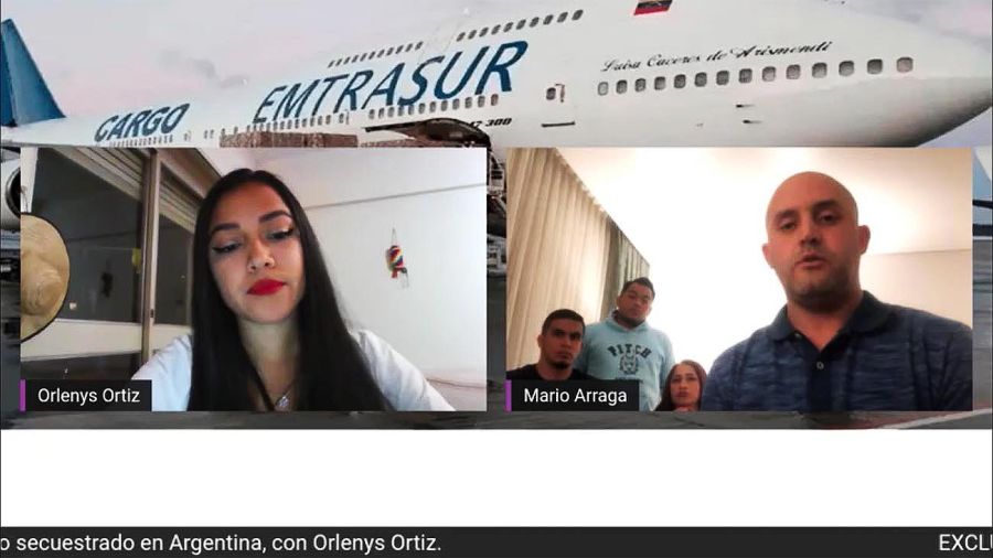Entrevista a tripulantes del avión venezonalo 20220627