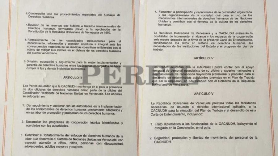 Acuerdo entre Bachelet y ministro de Exteriores de Venezuela