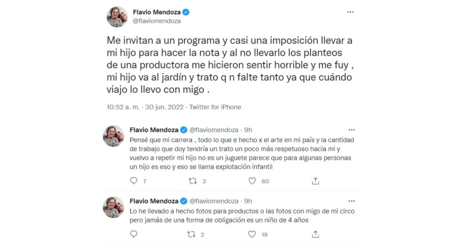 La furia de Flavio Mendoza