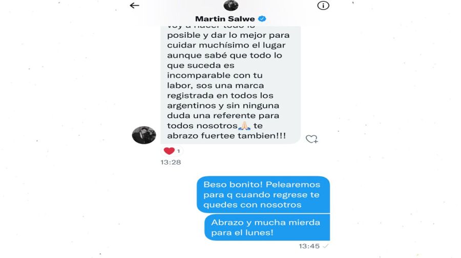 Martín Salwe y Marcela Feudale chat Estefi Berardi
