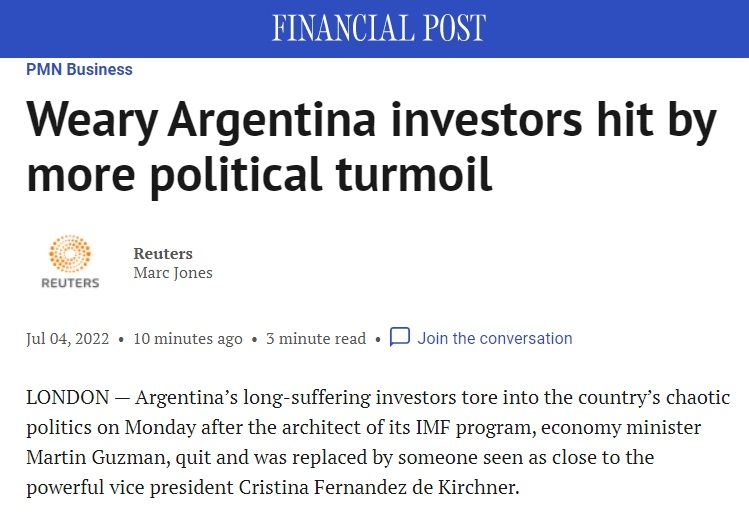 Financial Post renuncia Guzman