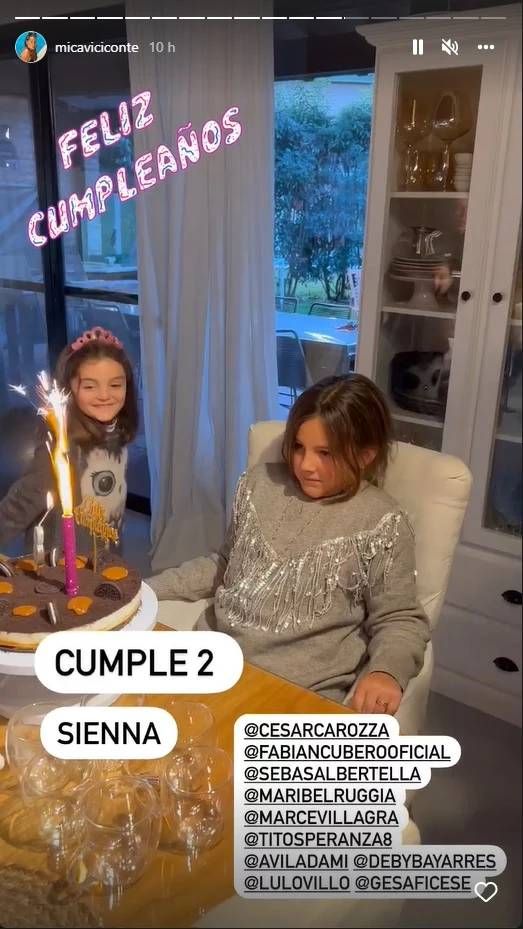 Clara reacción de Mica Viciconte y Fabián Cubero al no ser invitados al cumpleaños de Sienna Cubero