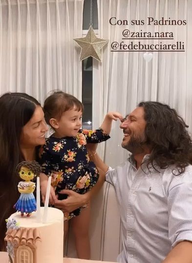 Paula Chaves y Pedro Alfonso celebraron el cumpleaños de su hija Filipa