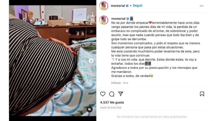 Morena Rial perdió su embarazo