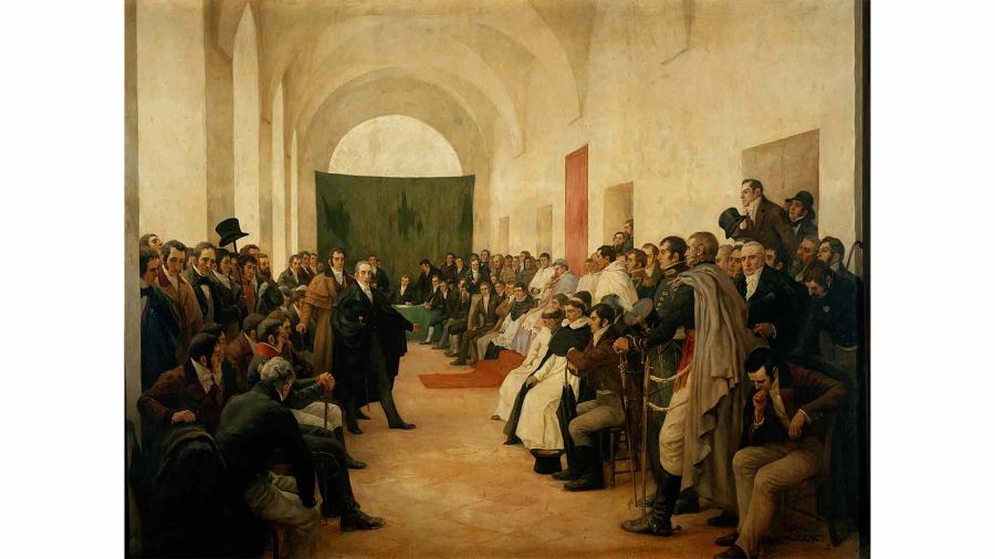 “El Cabildo abierto del 22 de mayo de 1810” de Pedro Subercaseaux