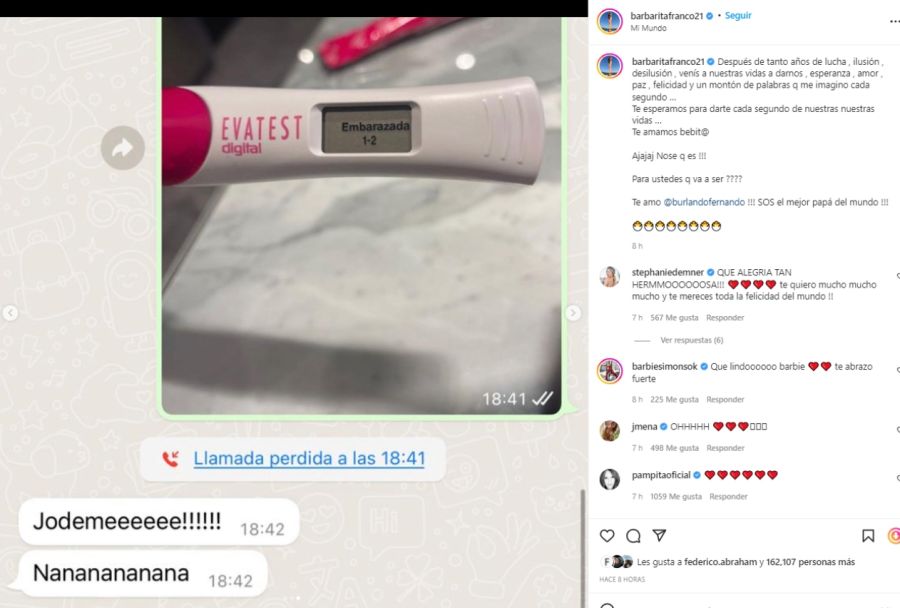 El mensaje de Barby Franco tras confirmar su embarazo