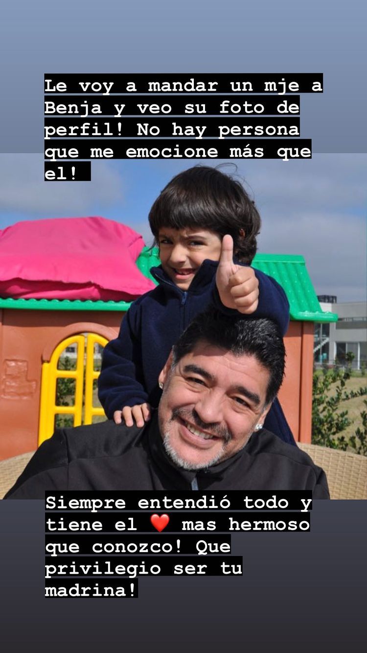 Dalma reveló cómo era la relación de Benjamín Agüero y Diego Armando Maradona: 