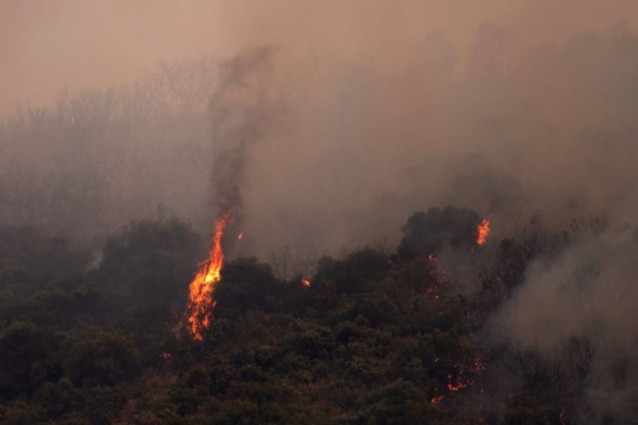 Incêndios florestais causados ​​pelo calor na França