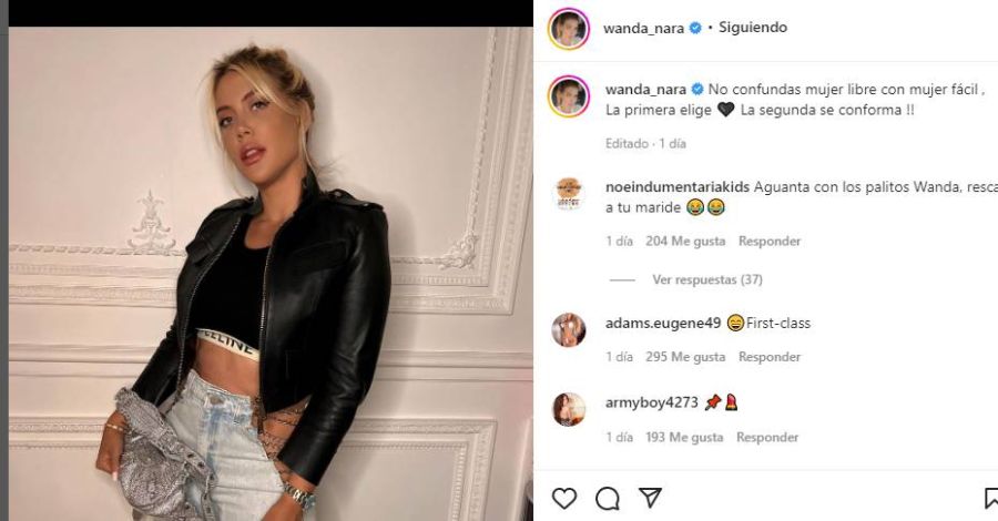 Wanda Nara compartió una picante frase y sus fans aseguran que es para la China Suárez 