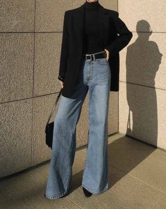 Jeans wide leg: cómo combinar esta prenda must del invierno 2022