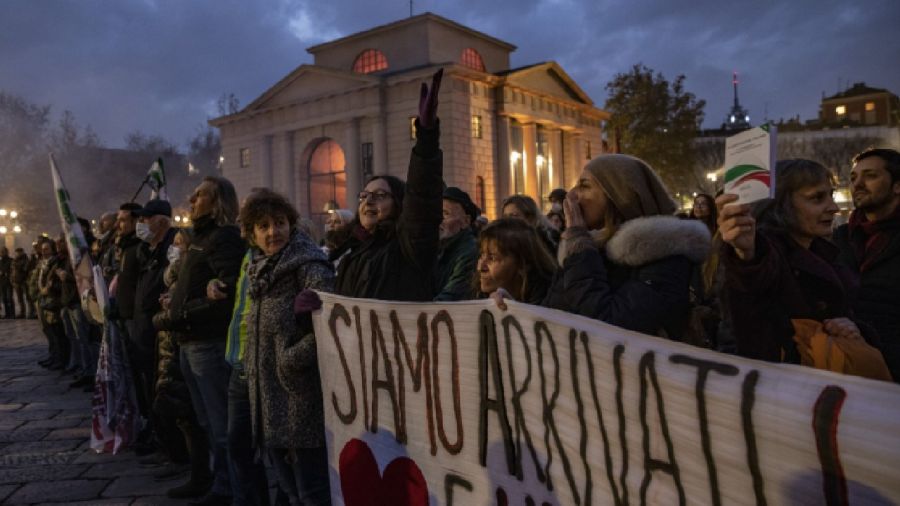 Protestas italianas