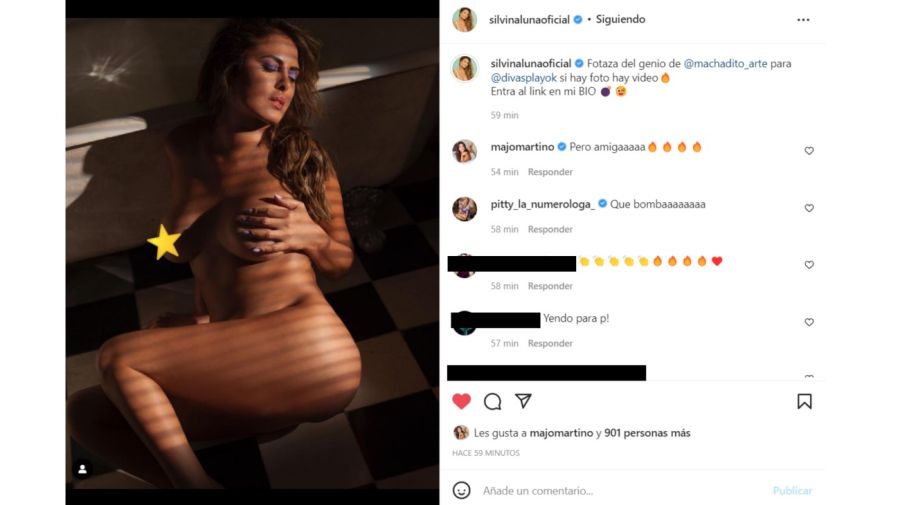 La foto de Silvina Luna que Instagram censuró