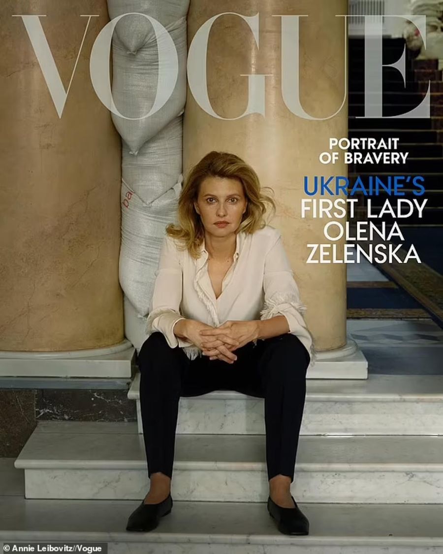 Retrato de valentía: conversamos con la primera dama de Ucrania, Olena Zelenska Revista Vogue España 20220726