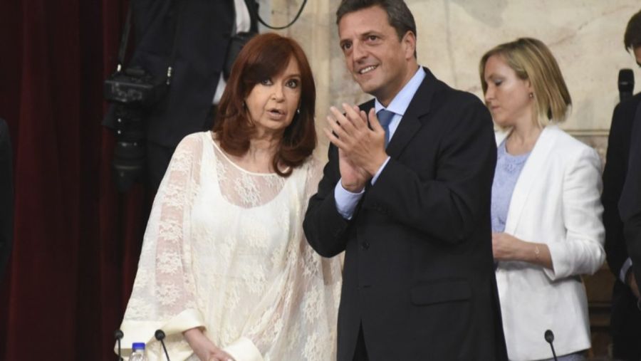Sergio Massa junto a Cristina Kirchner