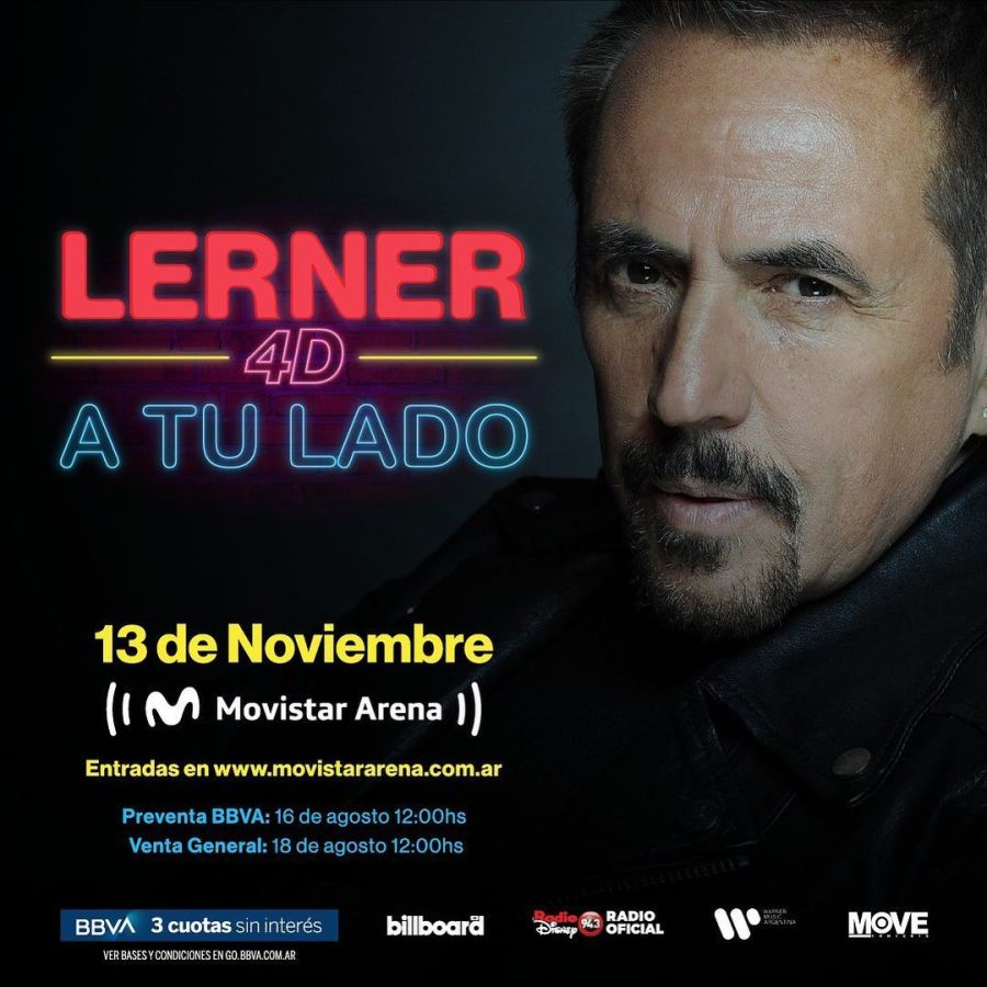 Alejandro Lerner festejará sus 40 años con la música en el Movistar Arena