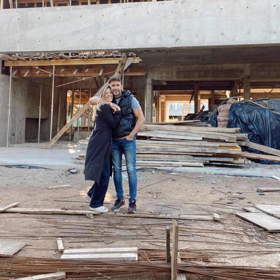 Macarena Rinaldi y Fede Hoppe mostraron los avances de su nueva casa