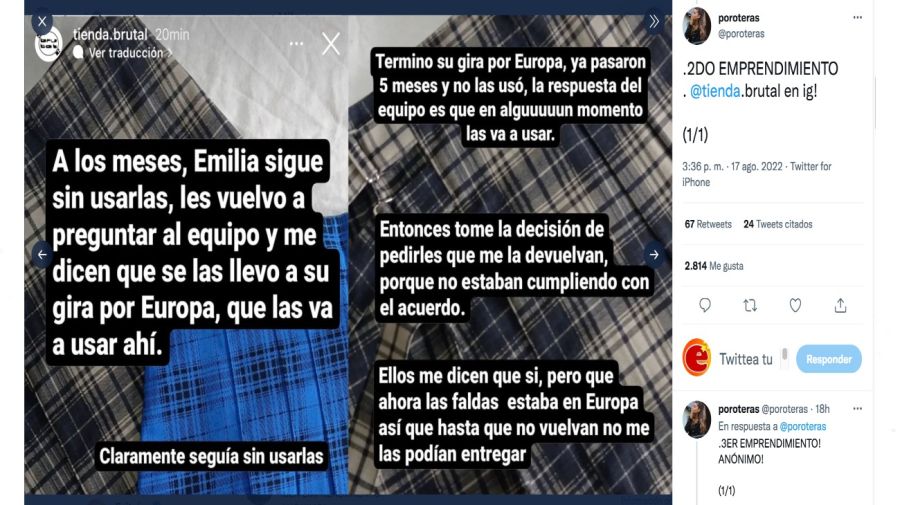 Emilia Mernes acusada de estafadora