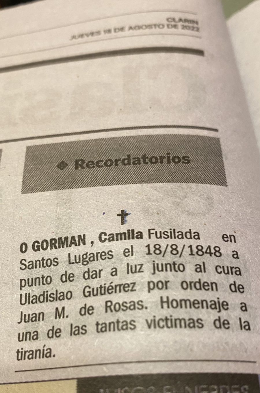 Familiares de Camila O´Gorman 20220818