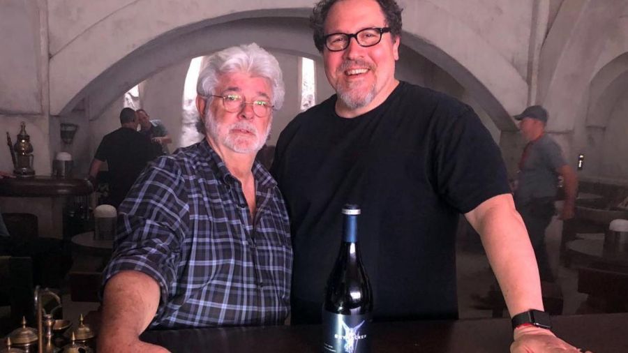 George Lucas y Jon Favreau para The Mandalorian