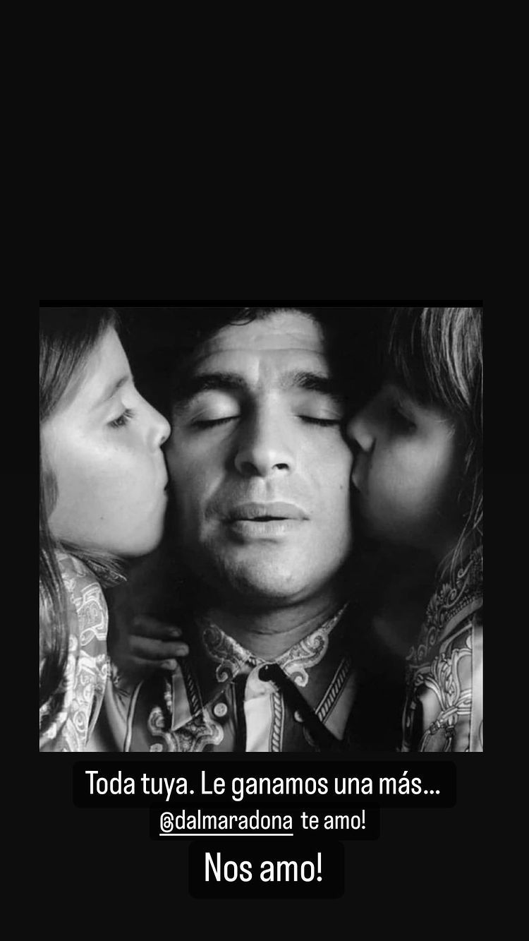 Gianinna Maradona volvió a las redes y compartió una foto de su despedida de soltera
