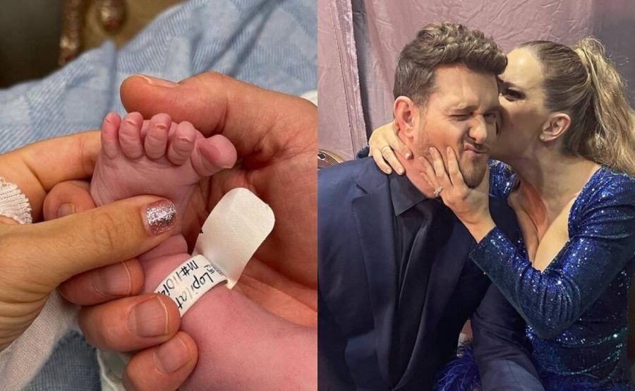 Michael Bublé dejó ver por error a su nueva hija, Cielo: “Ella dice adiós”