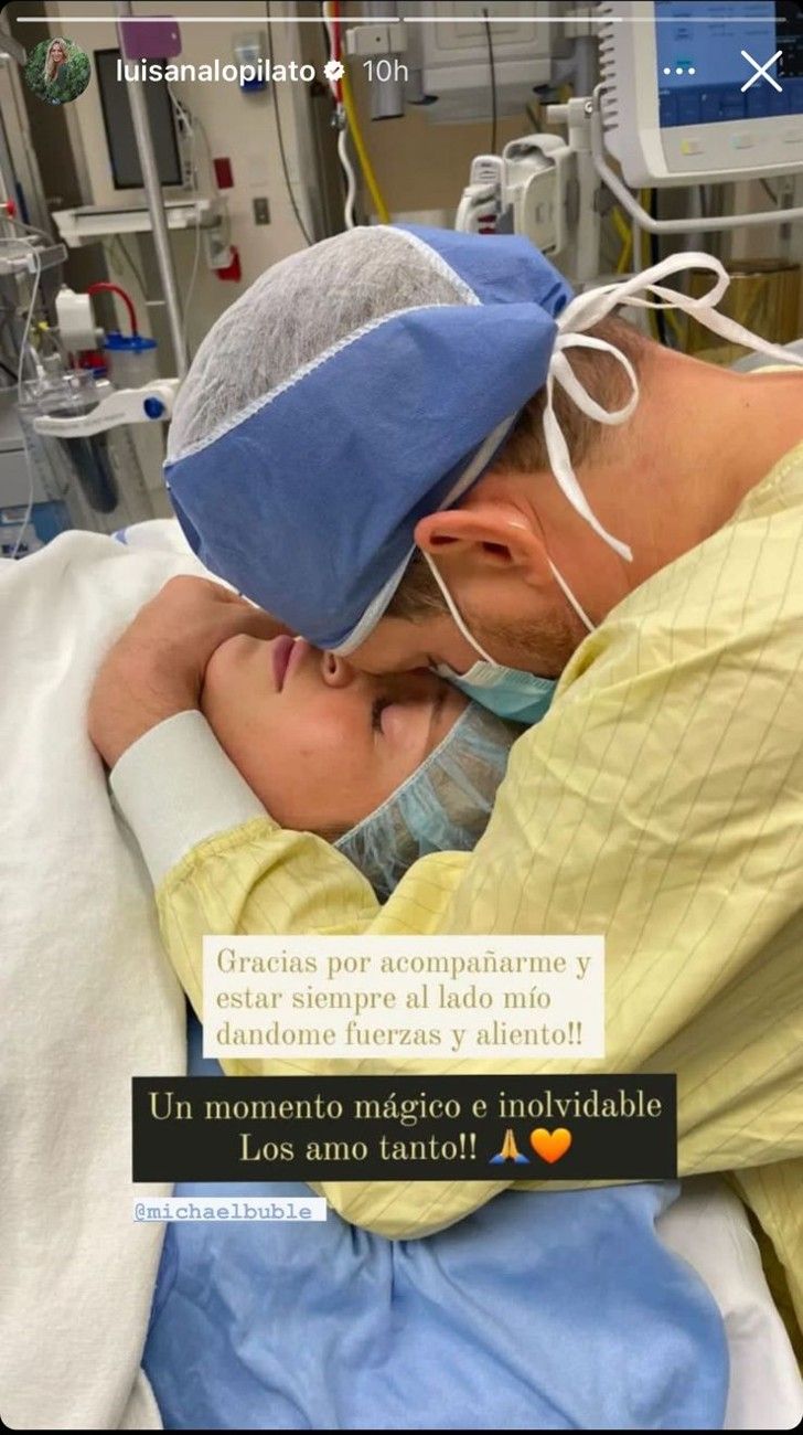 Luisana Lopilato compartió un sentido mensaje para Michael Bublé luego de dar a luz a su cuarta hija 