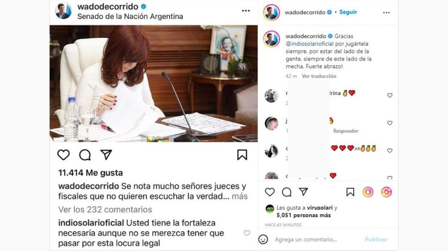 Indio Solari mensaje Cristina Kirchner