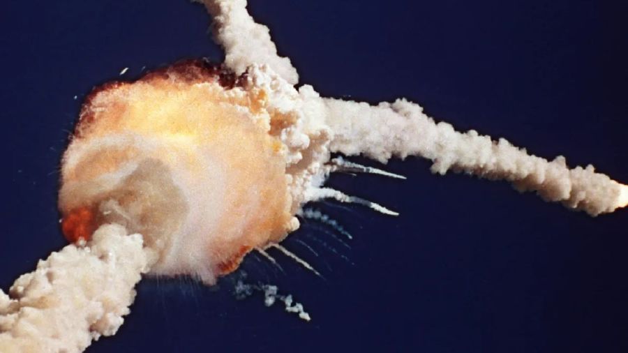 La explosión del Challenger. 