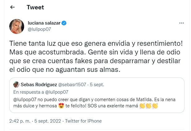 Luciana Salazar Responds To Criticism Of How You Saw Matilda: 