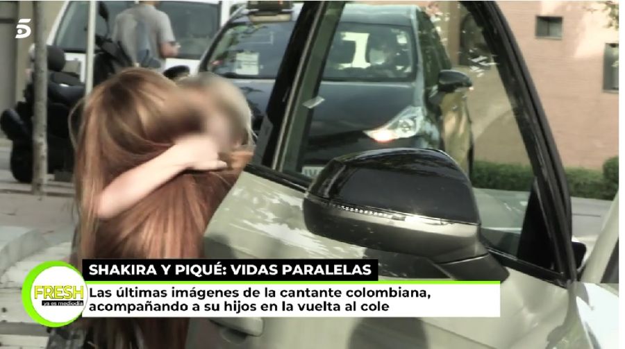 Shakira reapareció en público llevando sus hijos al colegio en Barcelona