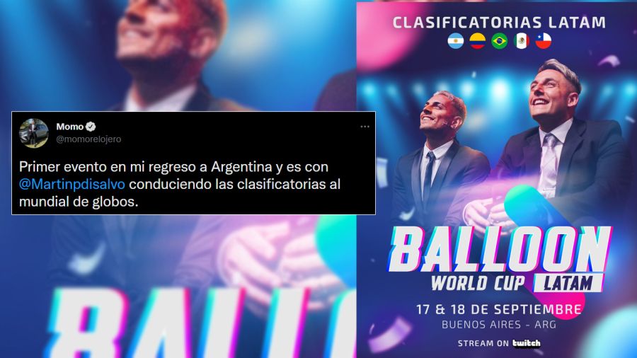 Momo y Coscu conducirán el clasificatorio latinoamericano del Mundial de Globos