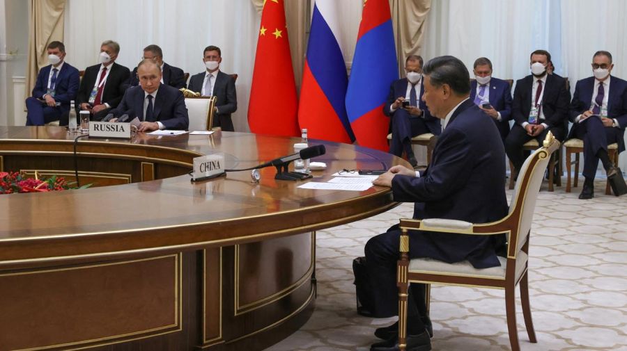 Vladimir Putin y Xi Jinping 20220915