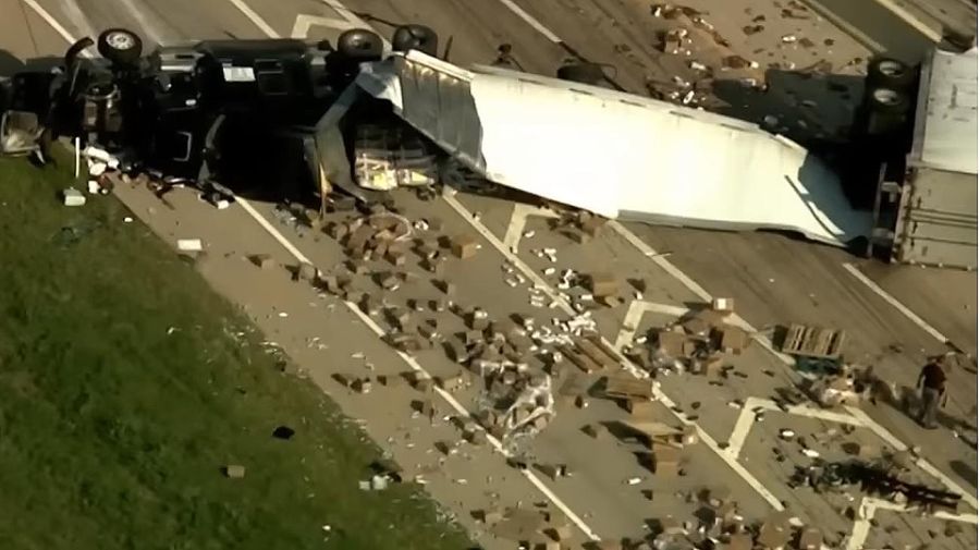 Oklahoma Un camión chocó en la ruta L40 20220916