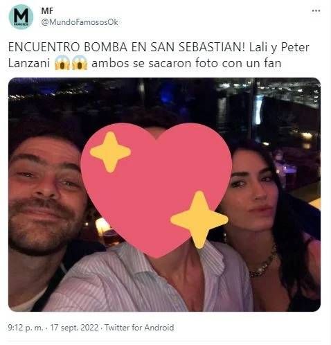 Lali Espósito fue vista muy cariñosa con Peter Lanzani en San Sebastián