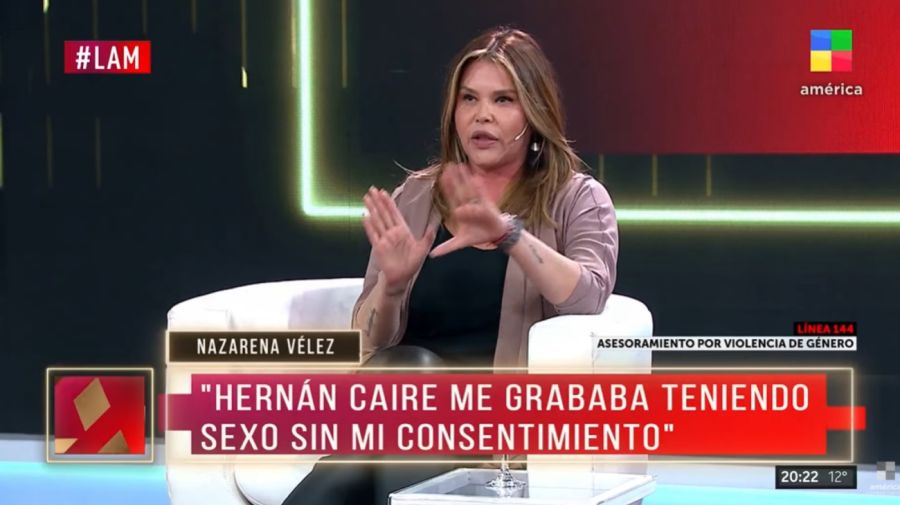 Nazarena Vélez sobre su relación con Hernán Caire
