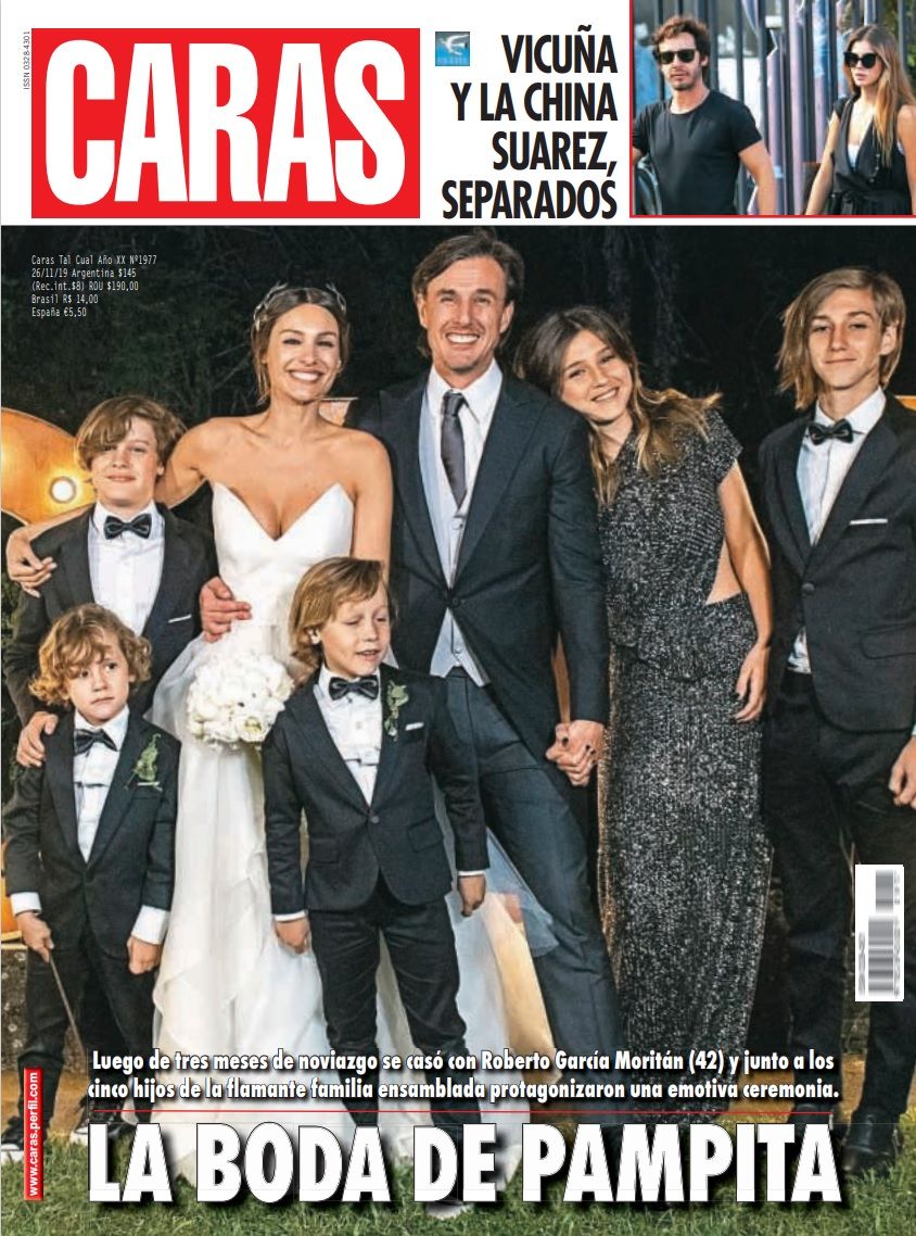 Tapa Revista Caras Pampita y Roberto García Moritán