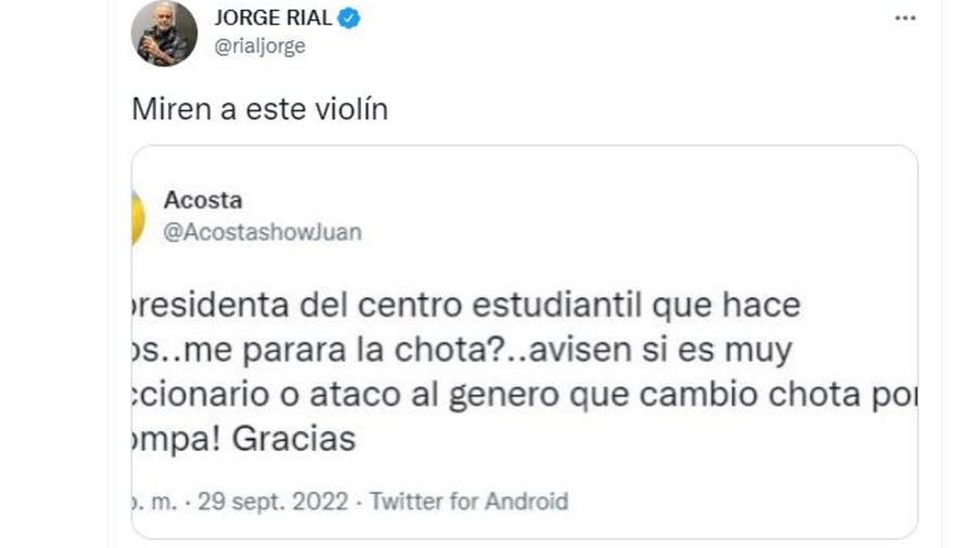 Jorge Rial contra Juan Acosta