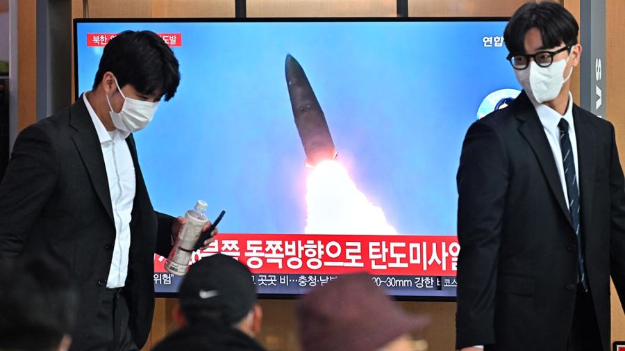 Corea del Norte disparó un misil balístico 20221003