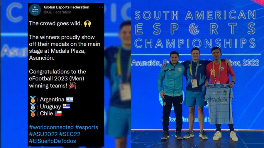Argentina se quedó con la medalla de oro en eFootball