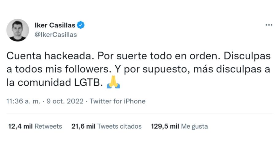 Iker Casillas tuit