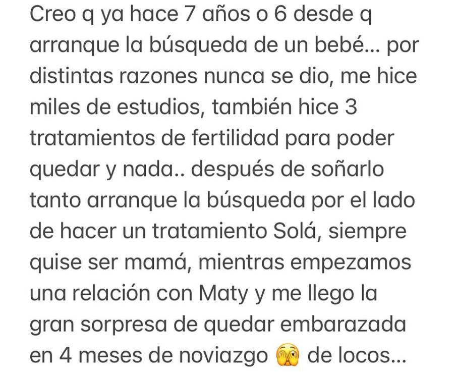 Maypi Delgado confirmó que se separó a un mes de anunciar su embarazo 