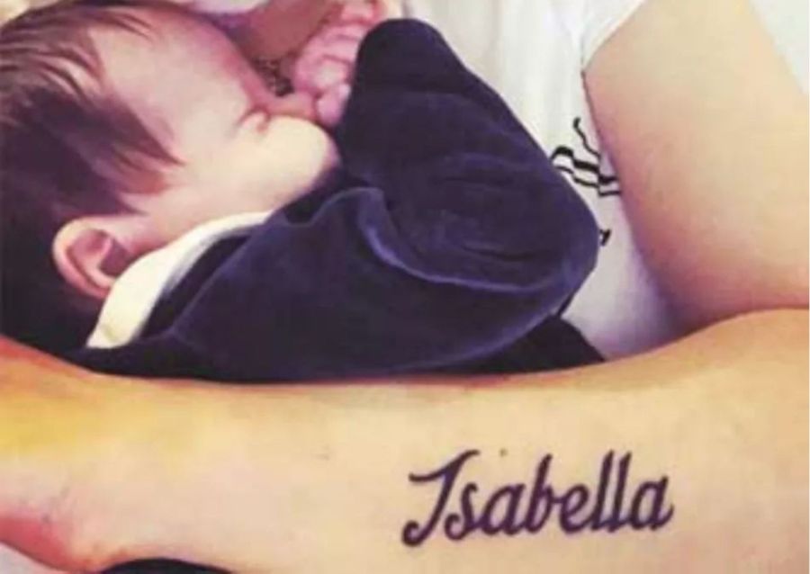 Wanda Nara y el tatuaje de Isabella