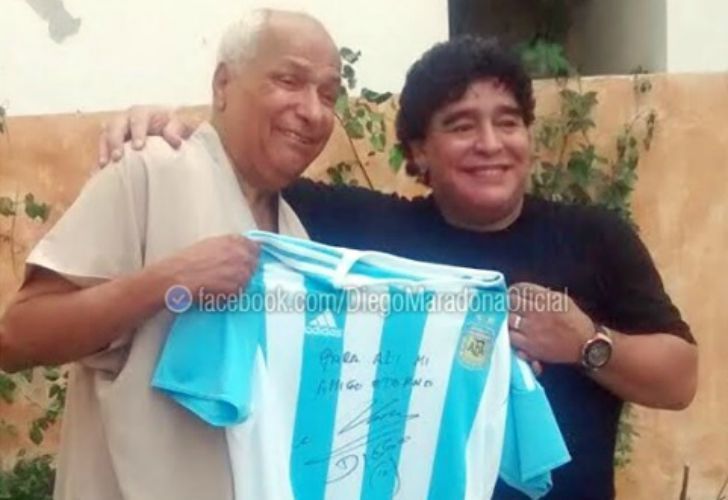 Diego Maradona y Ali Bin Nasser