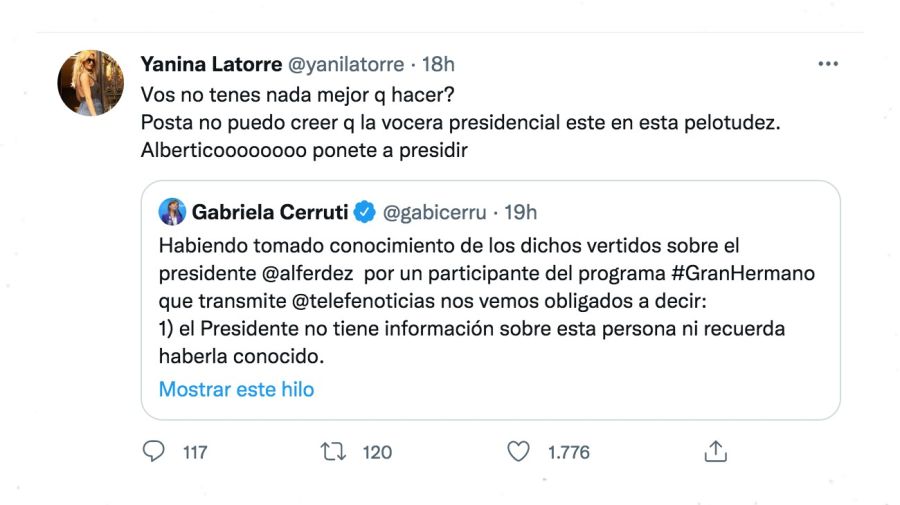 Yanina Latorre contra Gabriela Cerruti