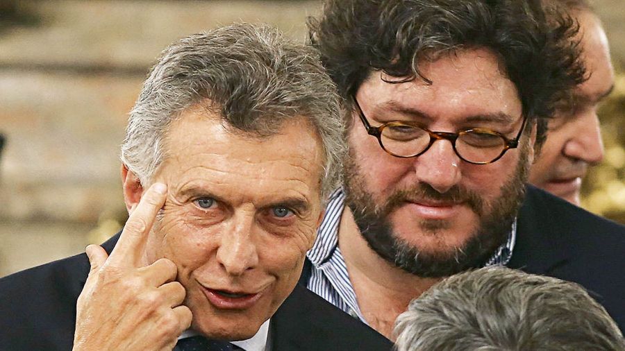 Mauricio Macri y Pablo Avelluto. 