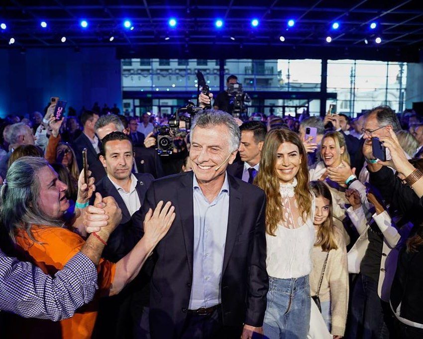 Juliana Awada, Mauricio Macri y Antonia Macri