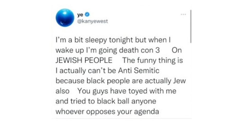 Kanye West mensaje antisemita