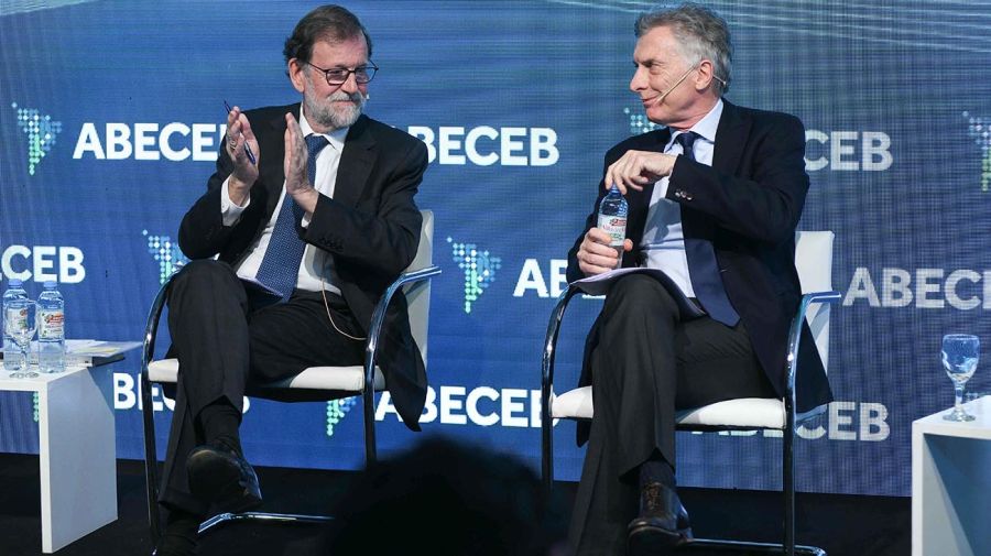 El expresidente Mauricio Macri durante el 12° Foro de ABECEB “Otro Cambio Climático” 20221101