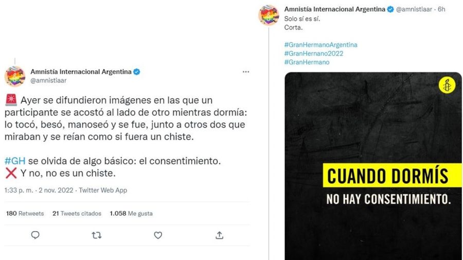 Amnistia Internacional Argentina contra GH